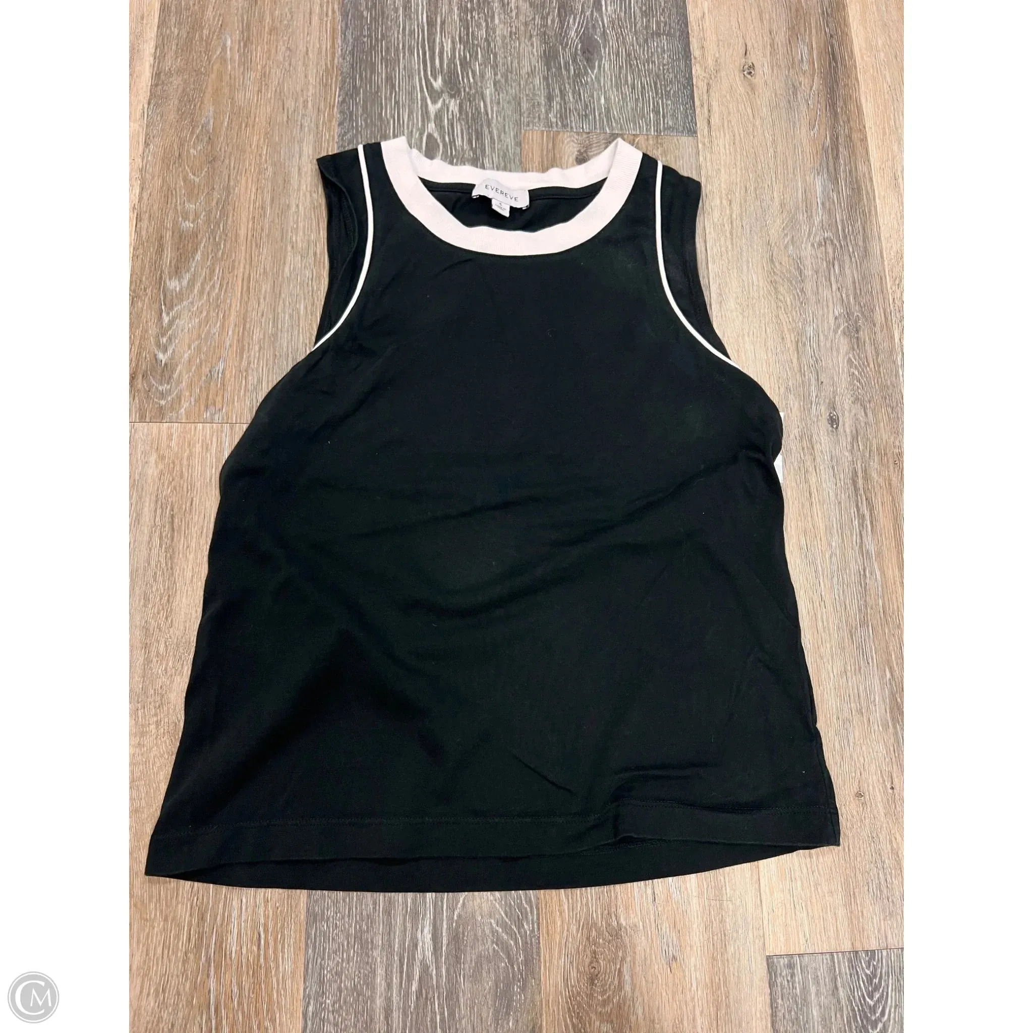 Tank Top By Evereve In Black, Size: S Yarn Dyed Fabric TaglessNecklineComfort