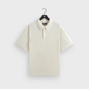 Kith Basketweave Tilden Polo - Sandrift ShrinkageControl Process Sun Protection UPF 50