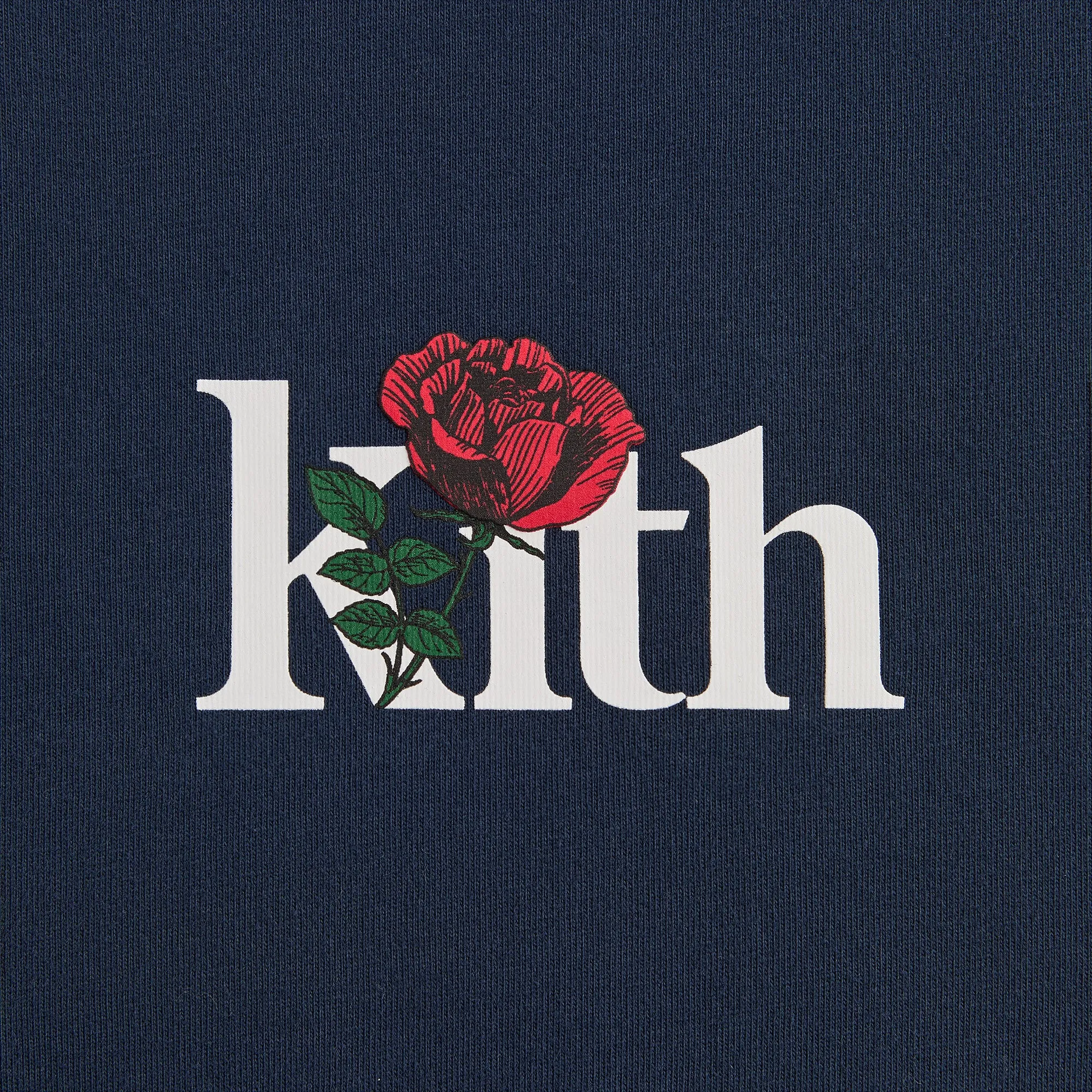 Kith Rose Serif Tee - Nocturnal Everyday Outfit