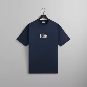 Kith Rose Serif Tee - Nocturnal Casual Essential Trendy Look