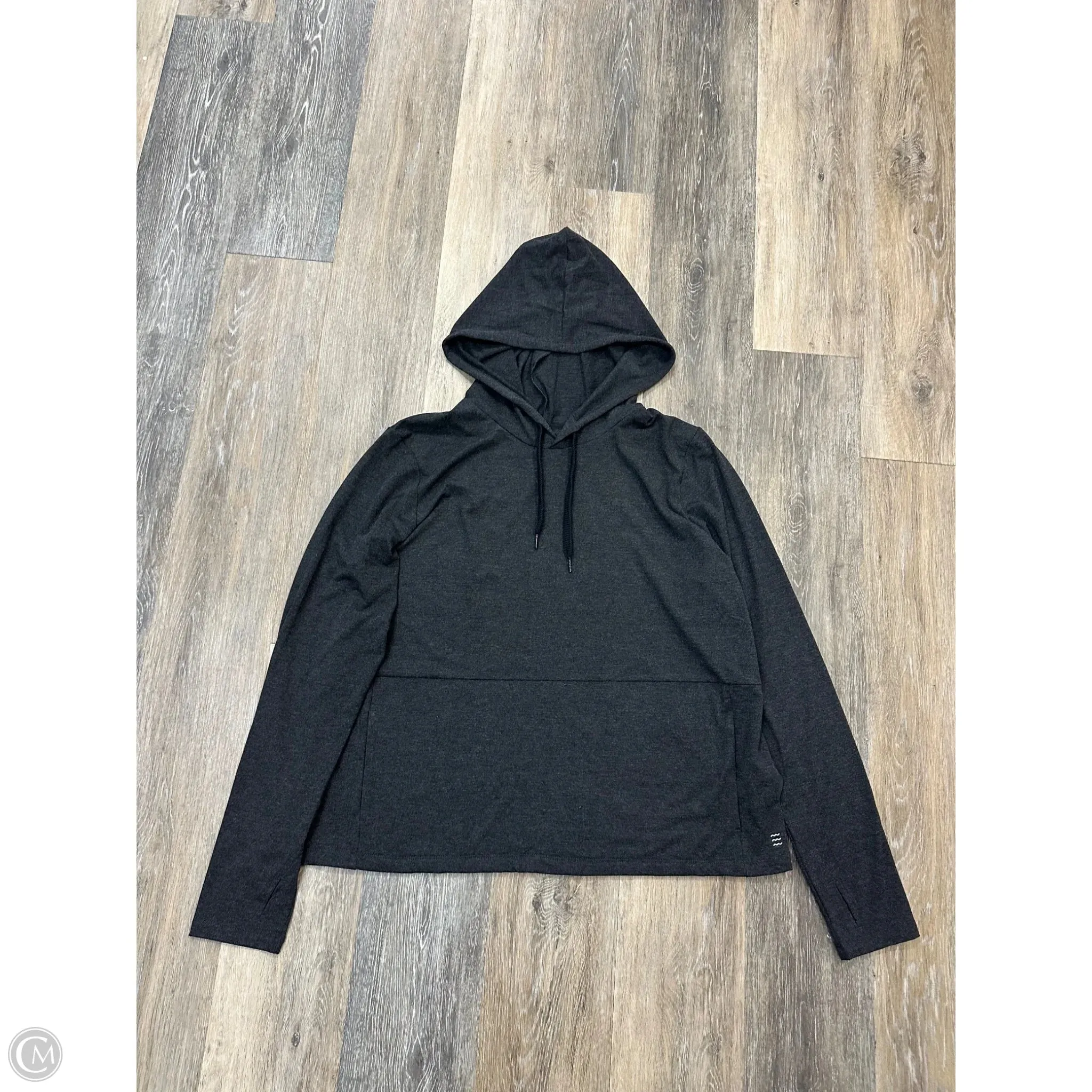 Office Attire standard fit Athletic Sweatshirt Hoodie By Free Fly In Grey, Size: Xl
