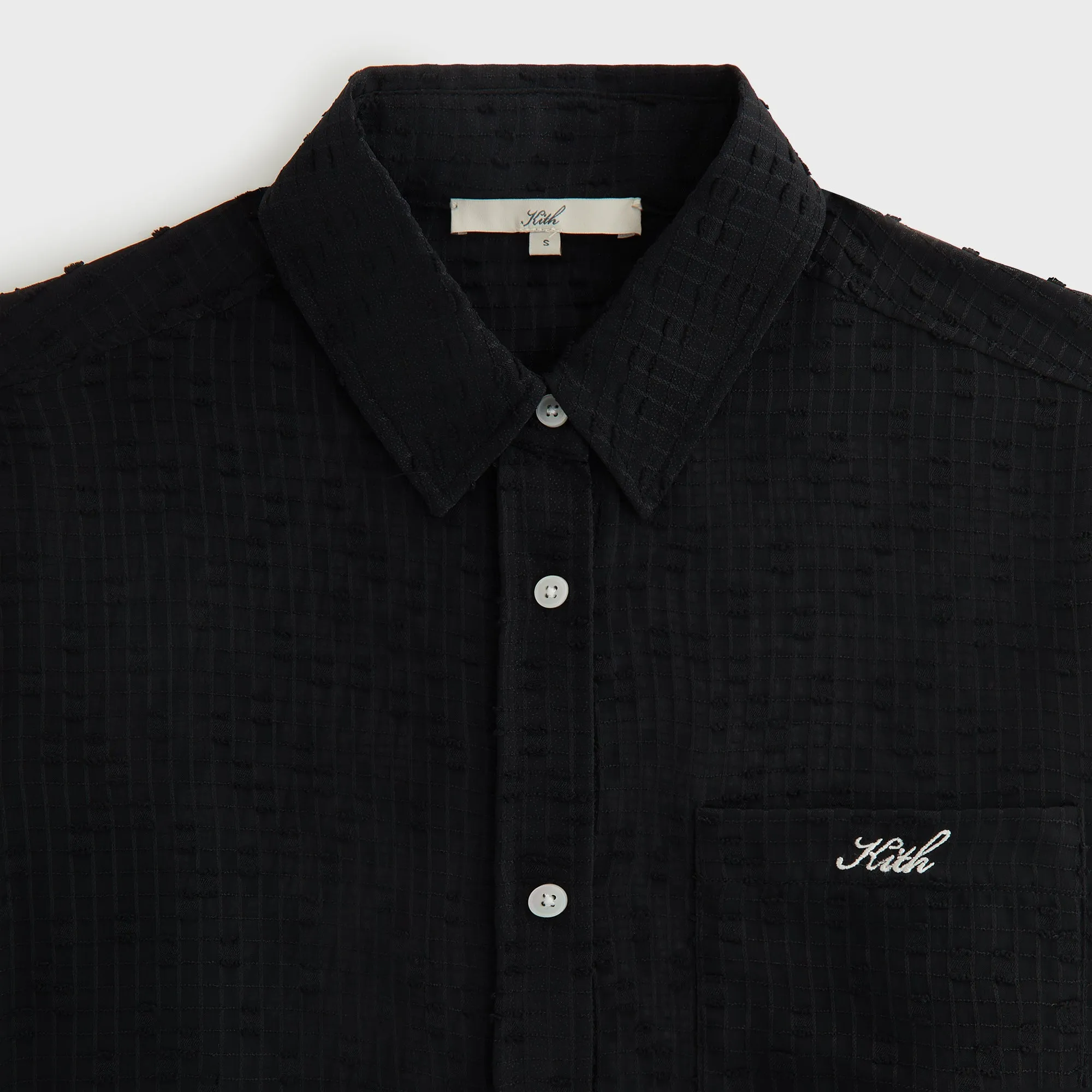 Classic Design Kith Women Ora II Clipped Jacquard Shirt - Black