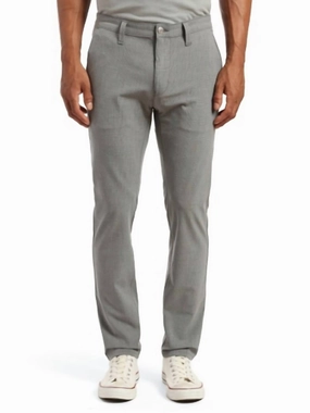 Ready to Wear Quick Drying Fabric Milton Mid Rise Slim Leg Pants In Dark Grey