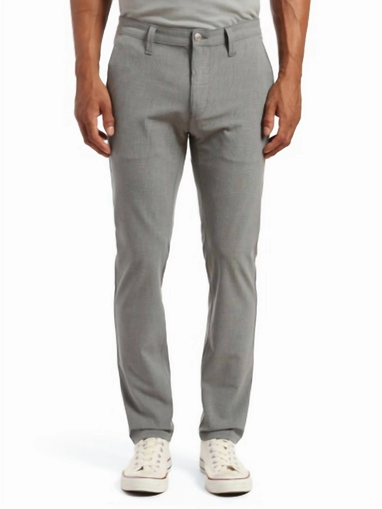 Ready to Wear Quick Drying Fabric Milton Mid Rise Slim Leg Pants In Dark Grey