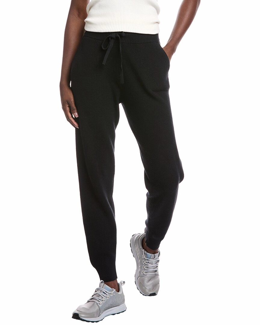 Minnie Rose Baby Shaker Cashmere-Blend Jogger Pant VNeck Design Double Layered Hem
