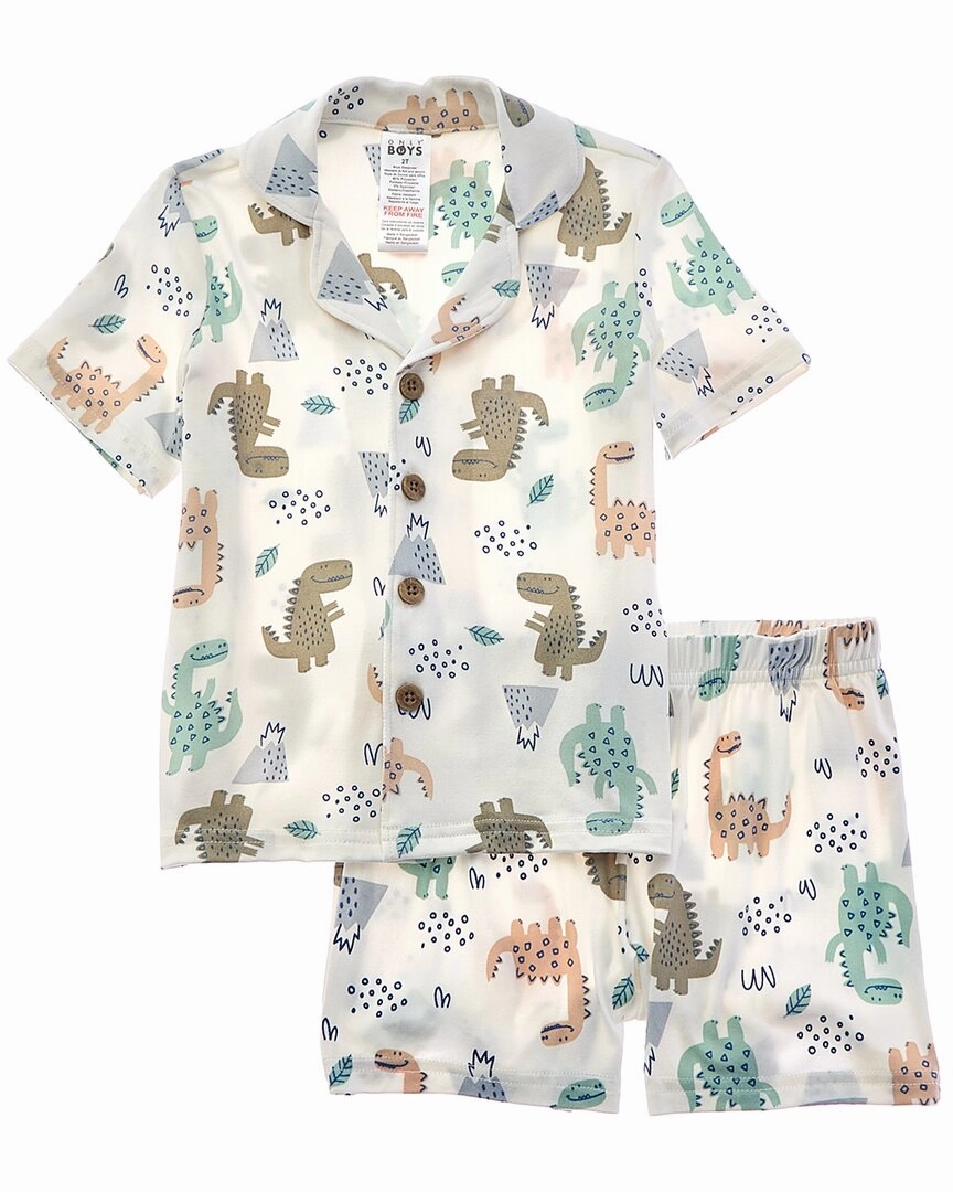 Lightweight Knit Only Boys 2pc Sleepy Time Pajama Short Set