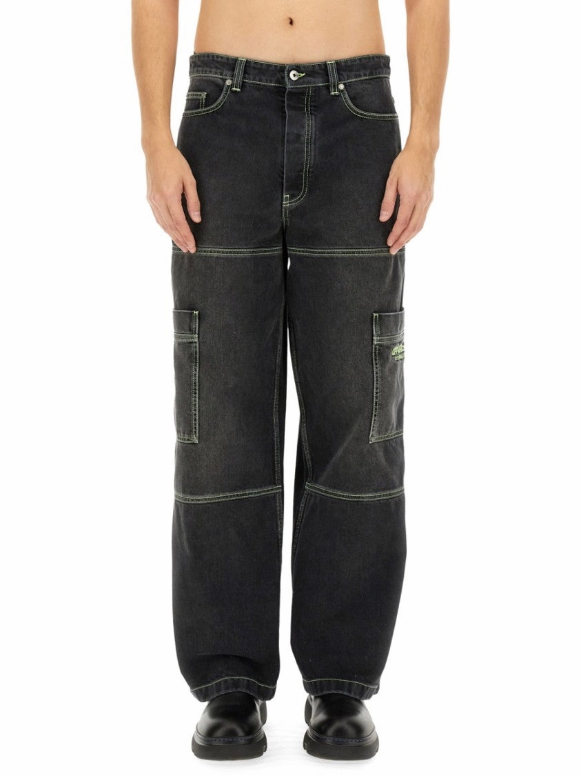 Eco Friendly Dye Relaxed Fit Cargo Jeans