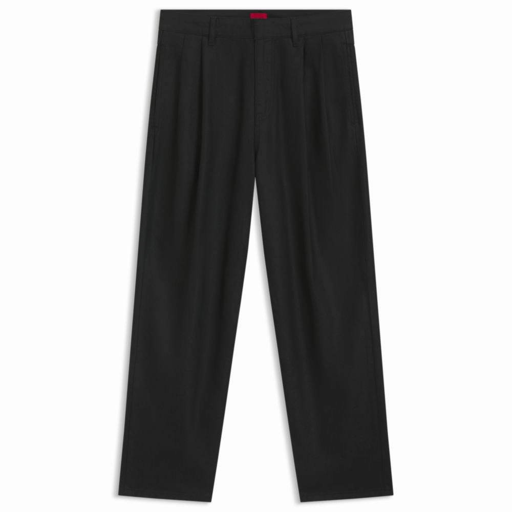 Artist Vibe Comfy Go Out Style Relaxed-fit jeans in black waxed denim