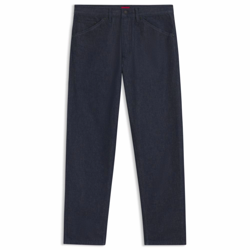 All Around Brunch Outfit Summer Vibes Versatile Relaxed-fit jeans in dark-blue Japanese denim