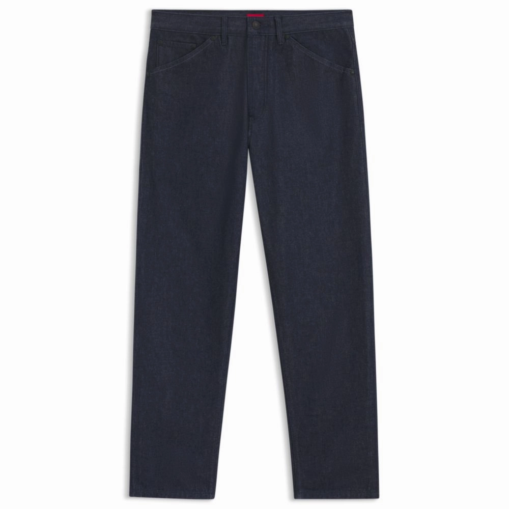 Anti Sagging Technology Fade Resistant Wash Relaxed-fit jeans in dark-blue Japanese denim