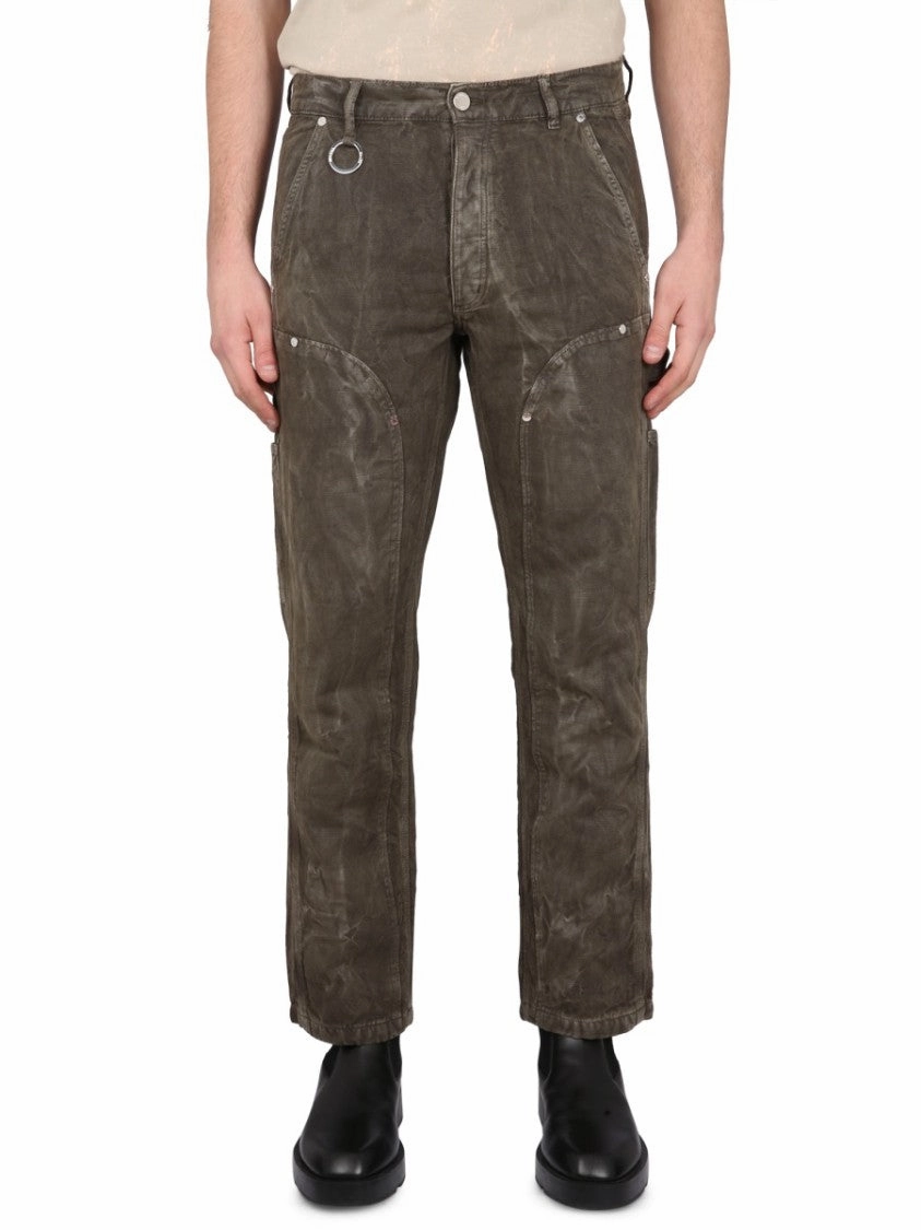 Relaxed Fit Textured Cotton-Linen Pants Go To Outfit