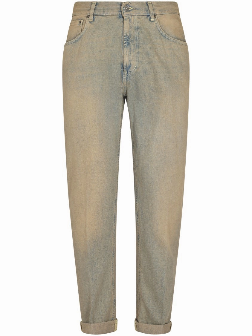 Base Style Relaxed Fit Trousers With Tapered Leg
