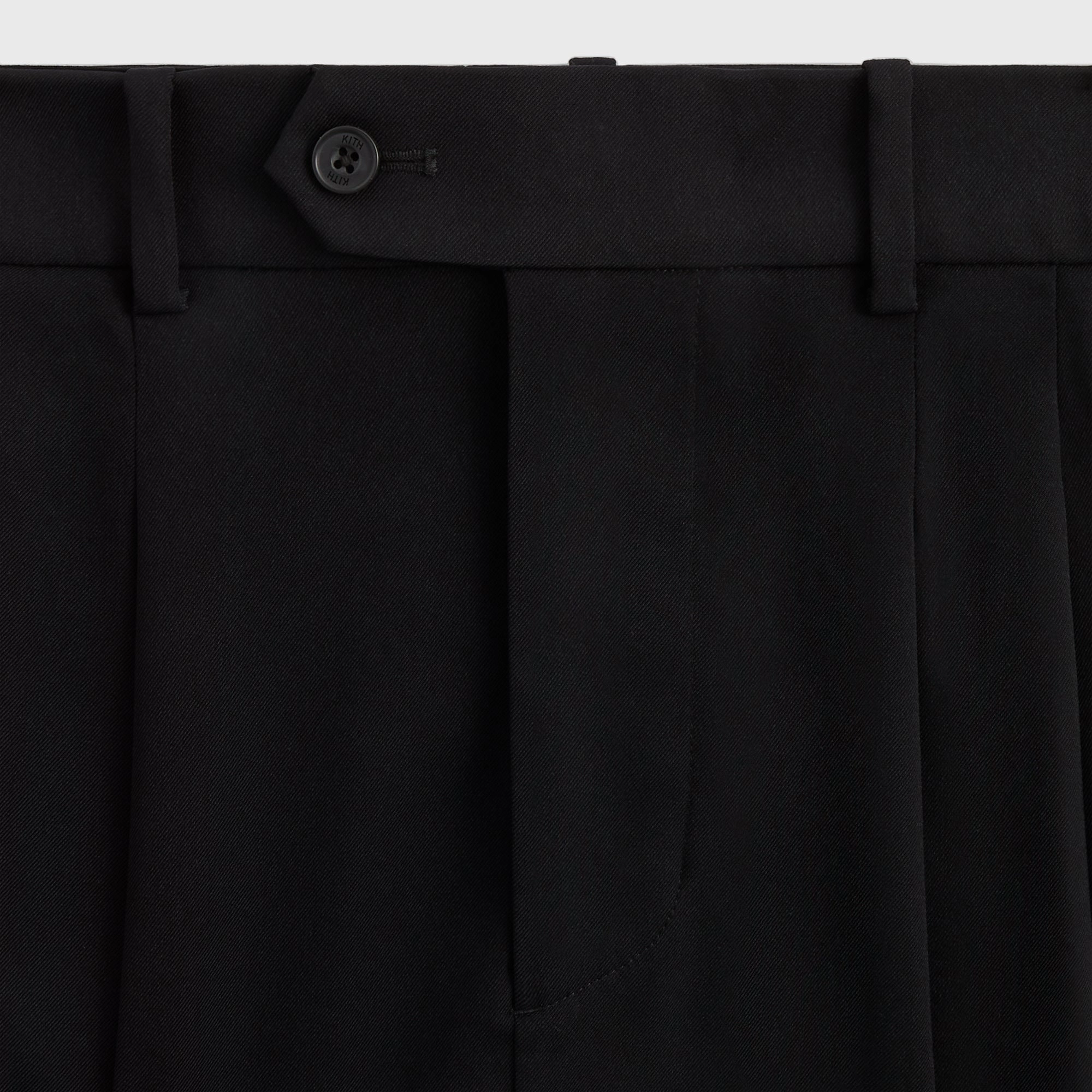 &Kin Kylan Pleated Trouser - Black Core Flex