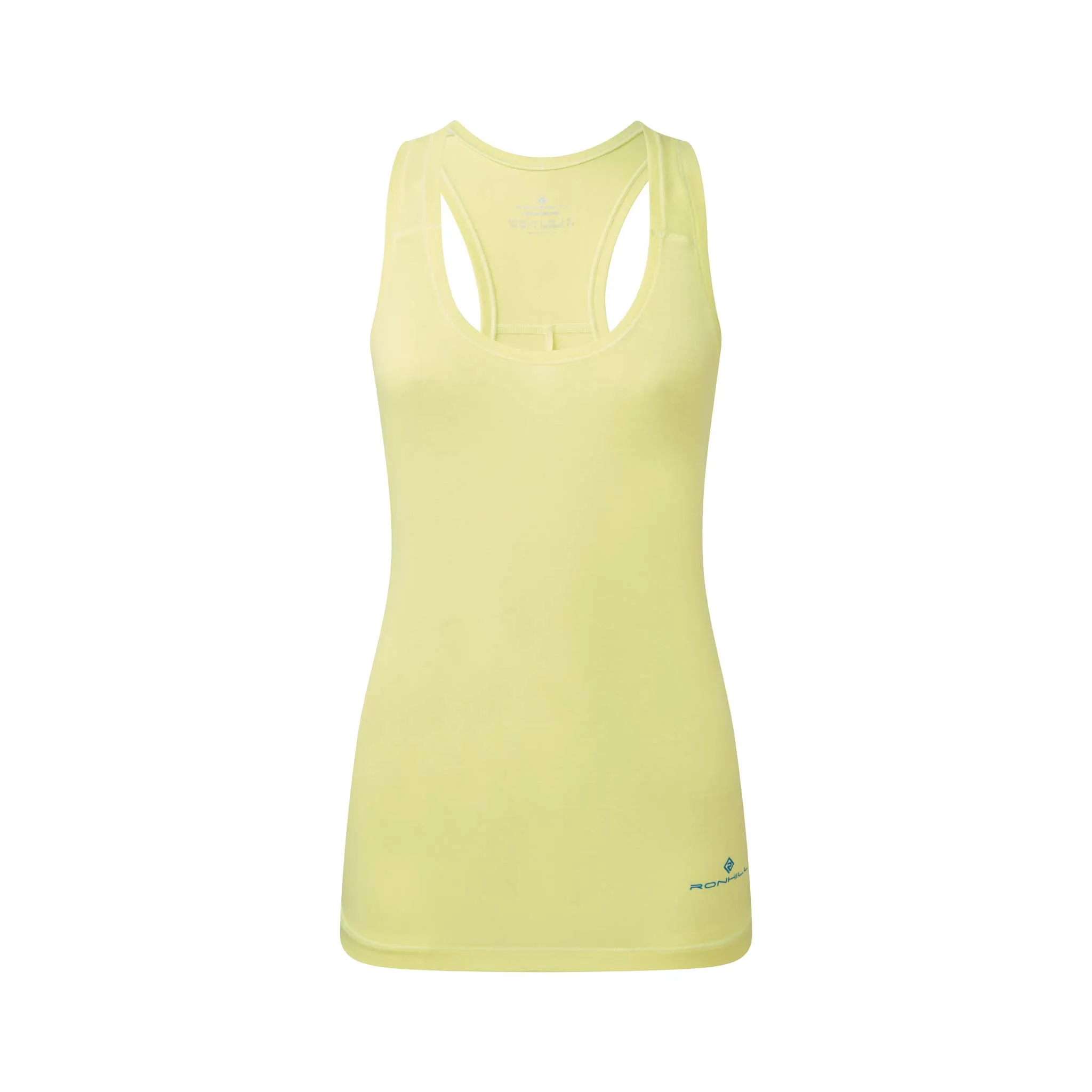 high tech Body Mapping Design Ronhill | Women's Tech Tencel Vest - Zest Marl/Electric Blue