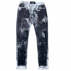 Go Everywhere Daily Wear Festival Outfit Men's Hendrix Denim Jean In Black Fade