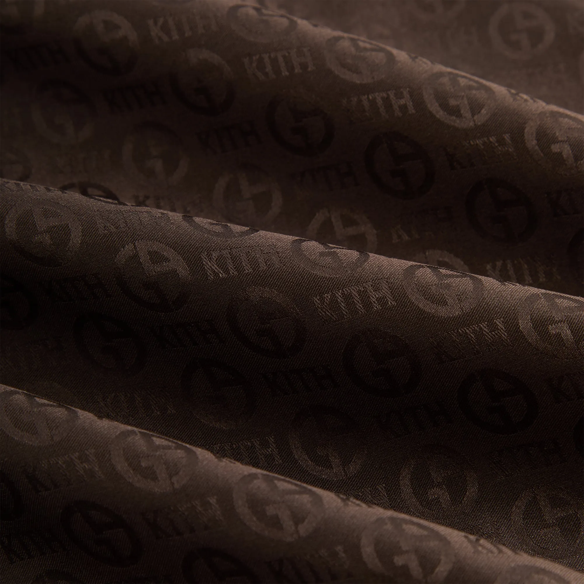 Giorgio Armani & Kith Monogram Short Sleeve Thompson Camp Collar Shirt - Kindling Ultra Soft Interior Classic Style