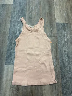 V-neck Shirt DoubleLayered Tank Top By Amo In Coral, Size: M