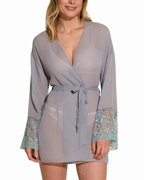 SweatWicking Fabric Stretch Elastic Waistband Cosabella Usha Robe