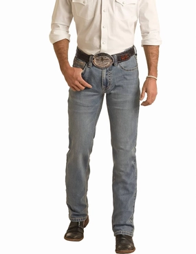 Family Style Slim Revolver Slim Straight Reflex Jean In Light Blue