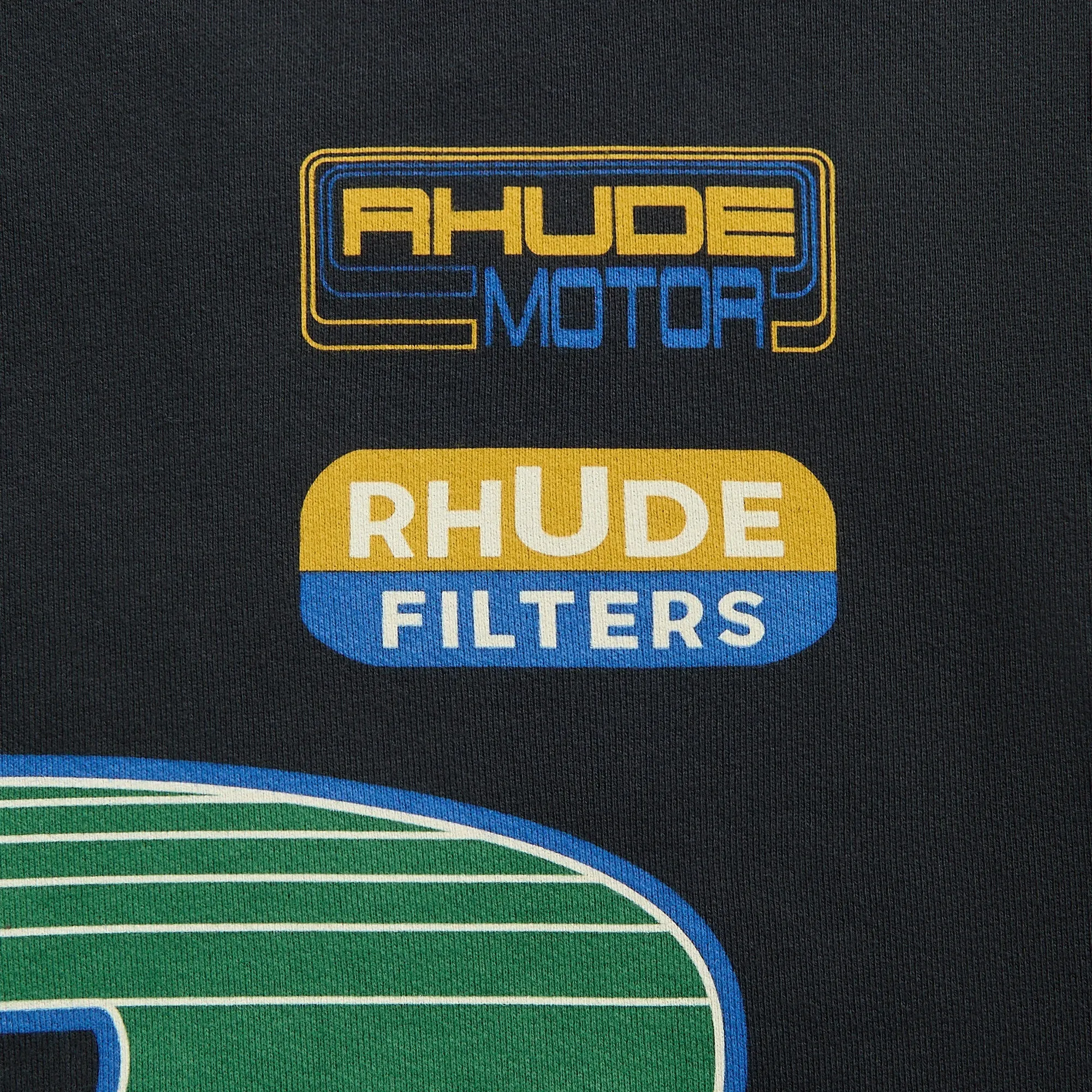 Health related Rhude Roadway Racing Hoodie - Vintage Black