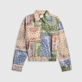 Rhude Bandana Jacket - Multi High Collar Structure