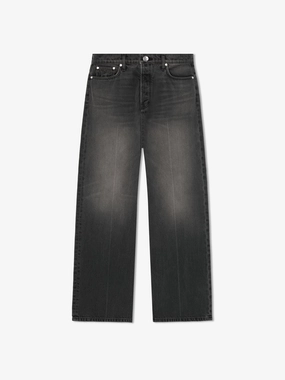 Rhude Men's Wide Leg Denim Relaxed Style Outdoor Enthusiast Evening Stroll