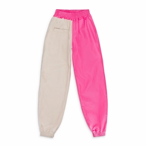 SWISHIES DUO BEIGE/PINK SWEATPANTS Wide Leg Opening Design