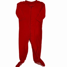 Microfiber Material Hanna Andersson Unisex Red 1-piece footed Pajamas