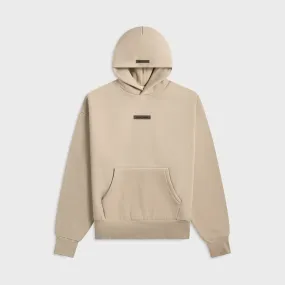 Plain Soft color Essentials Classic Fit Fleece Hoodie - Timber