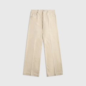 Rick Owens Geth Jeans - Natural Solid shade Anti Slip Waistband