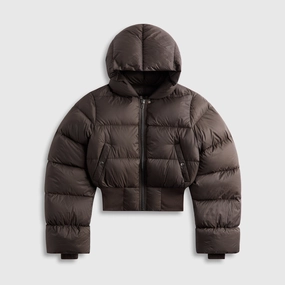 Vegan Fabric Tear Resistant Weave Rick Owens Giacca Hooded Jacket - Darkdust