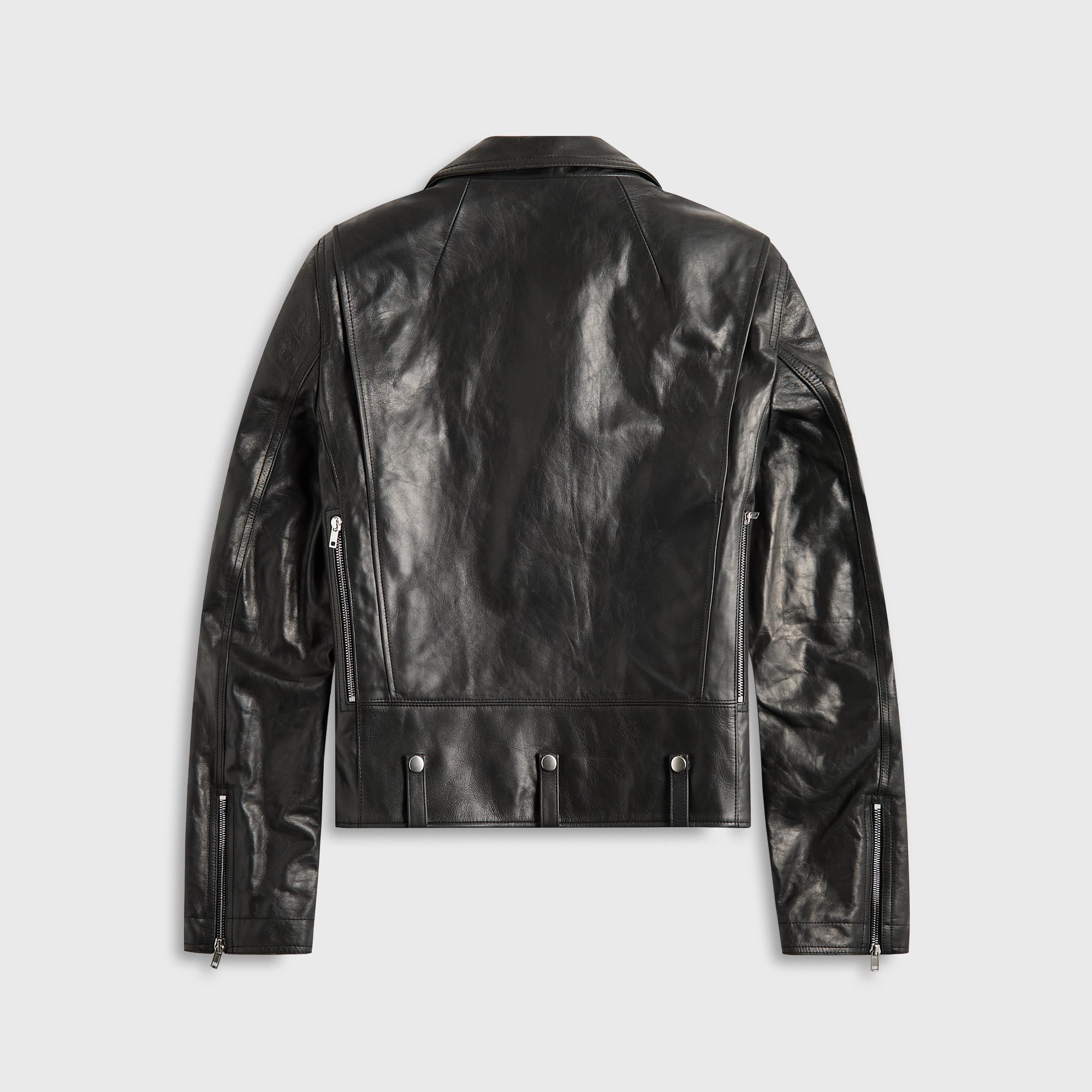 Rick Owens Giacca Pelle Bauhaus Stooges - Black Balanced Insulation