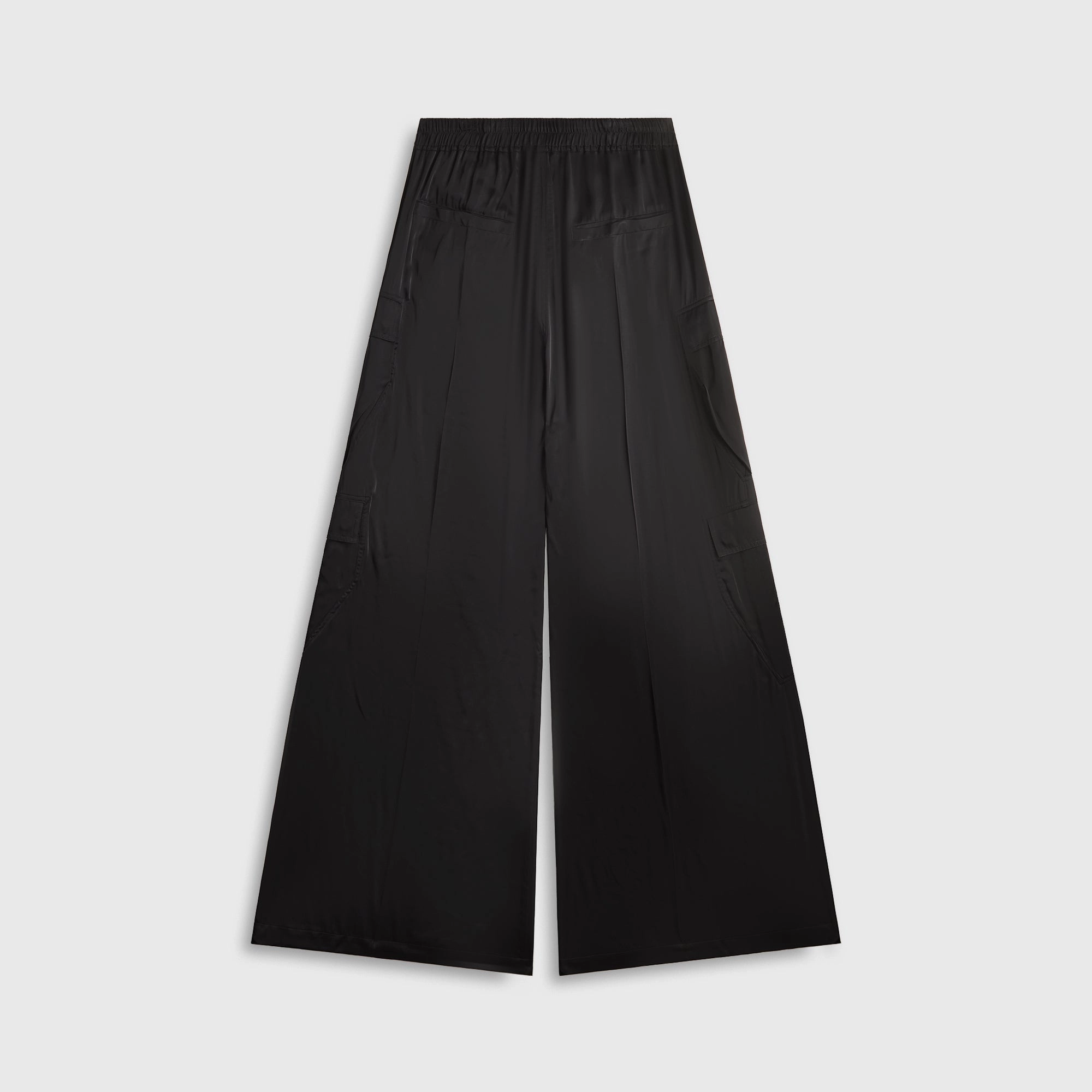 Rick Owens Pantaloni Cargobelas - Black Wide Leg Eco Dye Process
