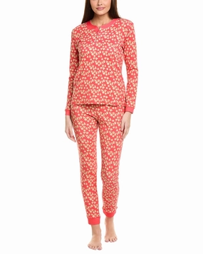 Ro's Garden 2pc Ginger Pajama Set Reinforced Neckline