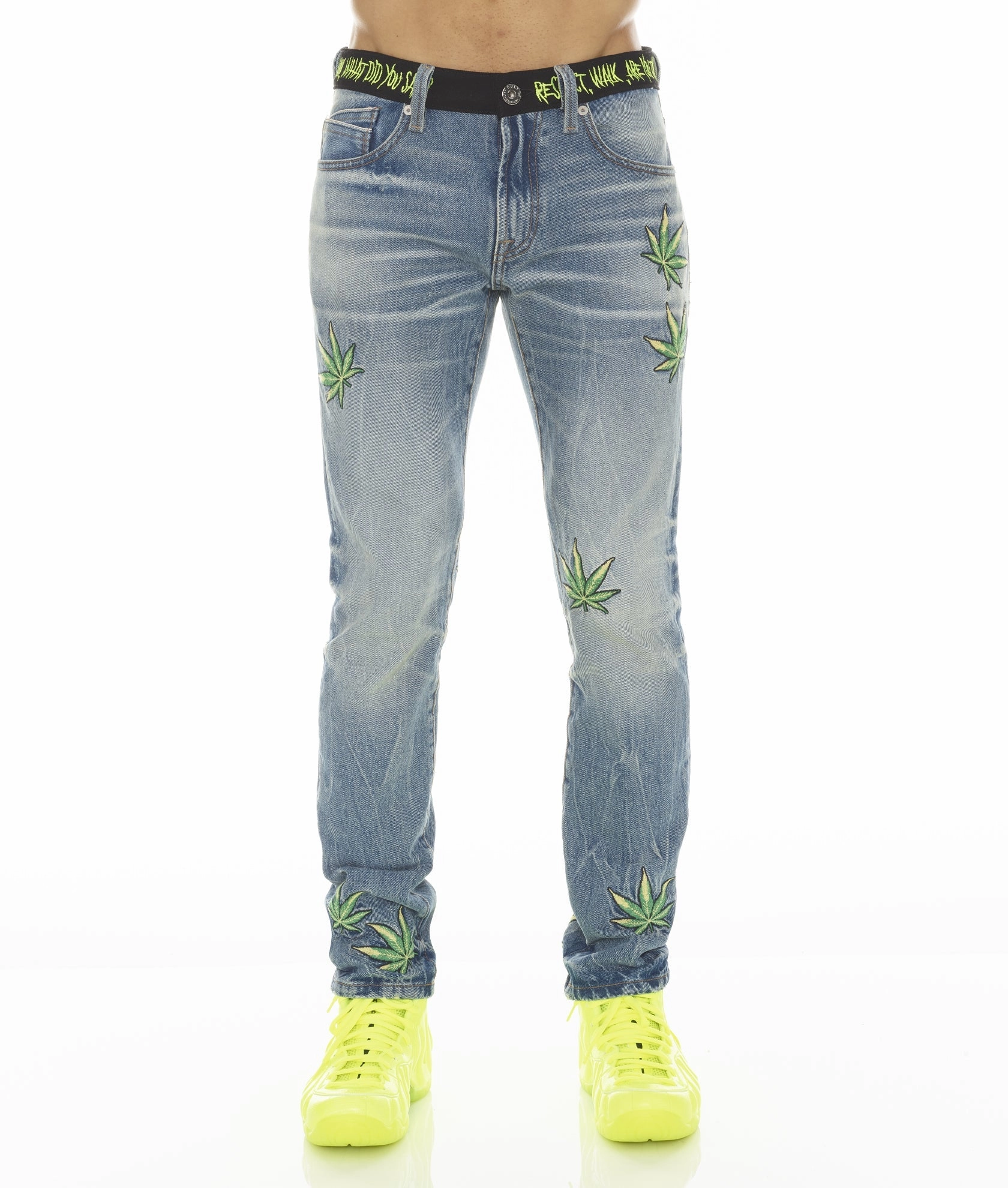 Smart Basic Bold Casual Friday Rocker Slim Ridged Pantera In Pantera