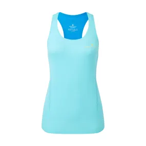 Cloud - integrated Ronhill | Women's Tech Race Vest - Aquamint/Electric Blue
