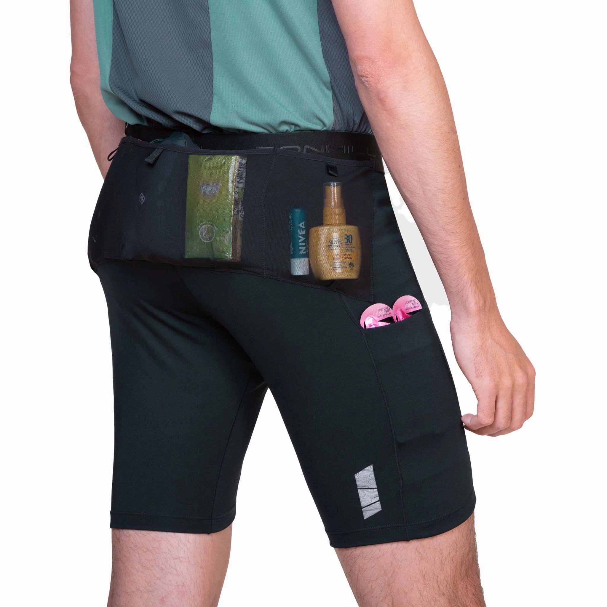 Heritage AbrasionResistant Ronhill | Men's Tech All-Terrain 8" Stretch Short - All Black