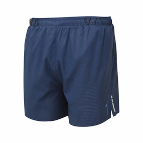 geometric Ronhill | Men's Tech Race 5" Short - Dark Navy/Seafaring