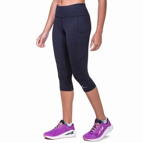 Ronhill | Women's Tech Capri - Black/Bright White Performance factor activity