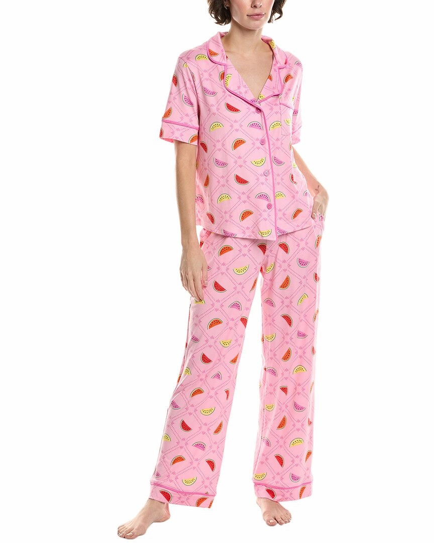Reinforced Neckline Room Service 2pc Arizona Top & Pant Set