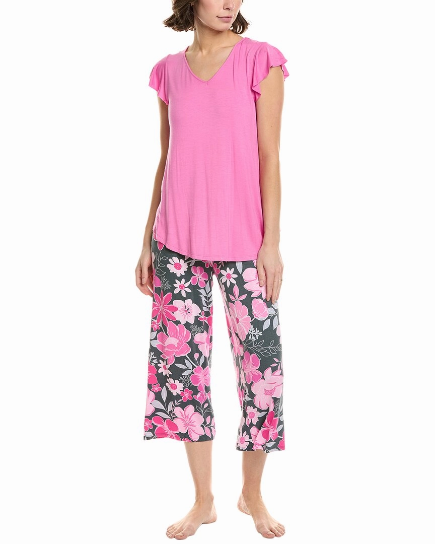 NonIrritating Seam Construction Ellen Tracy 2pc Pajama Set