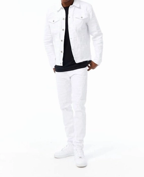 Ross Tribeca Twill Pants In White Trend Setter Sunny Vibes