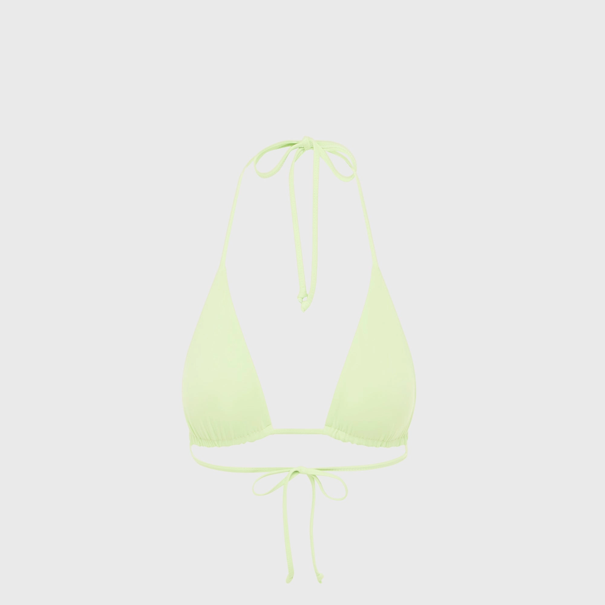 Soft Brushed Interior Bond Eye Isla Triangle Top - Lime / Orchid Bare