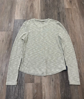 Blouse Long Sleeve By Free People In Green, Size: L ZipClosure Anti Odor Finish