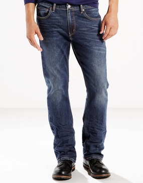527 Mens Slim-Fit Boot-Cut Wave Allusions Jeans In Medium Blue Urban Fit Soft Sustainable