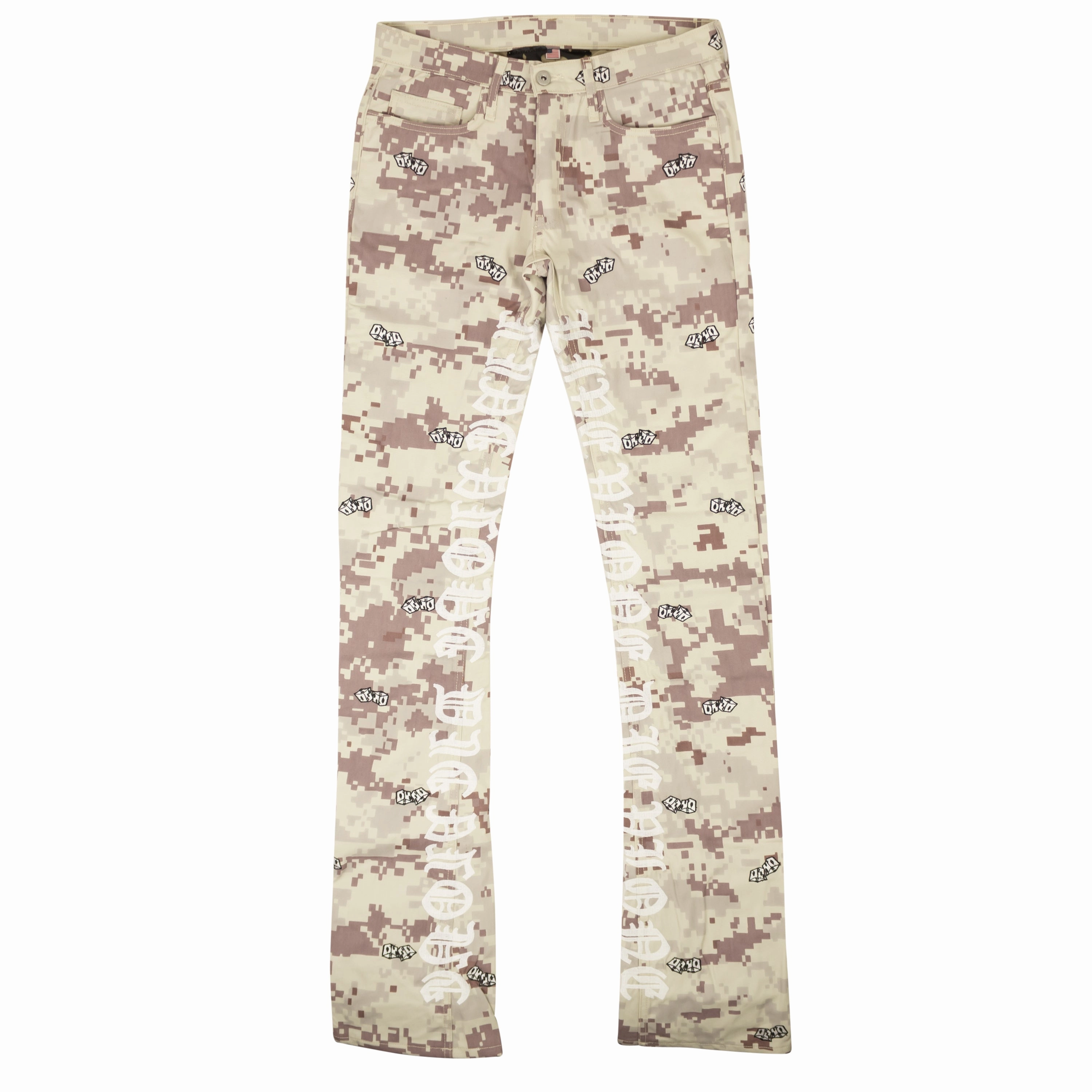 Morning Stroll Stretch Stylish Touch Vlone 5 Pocket Jean - Digi Camo