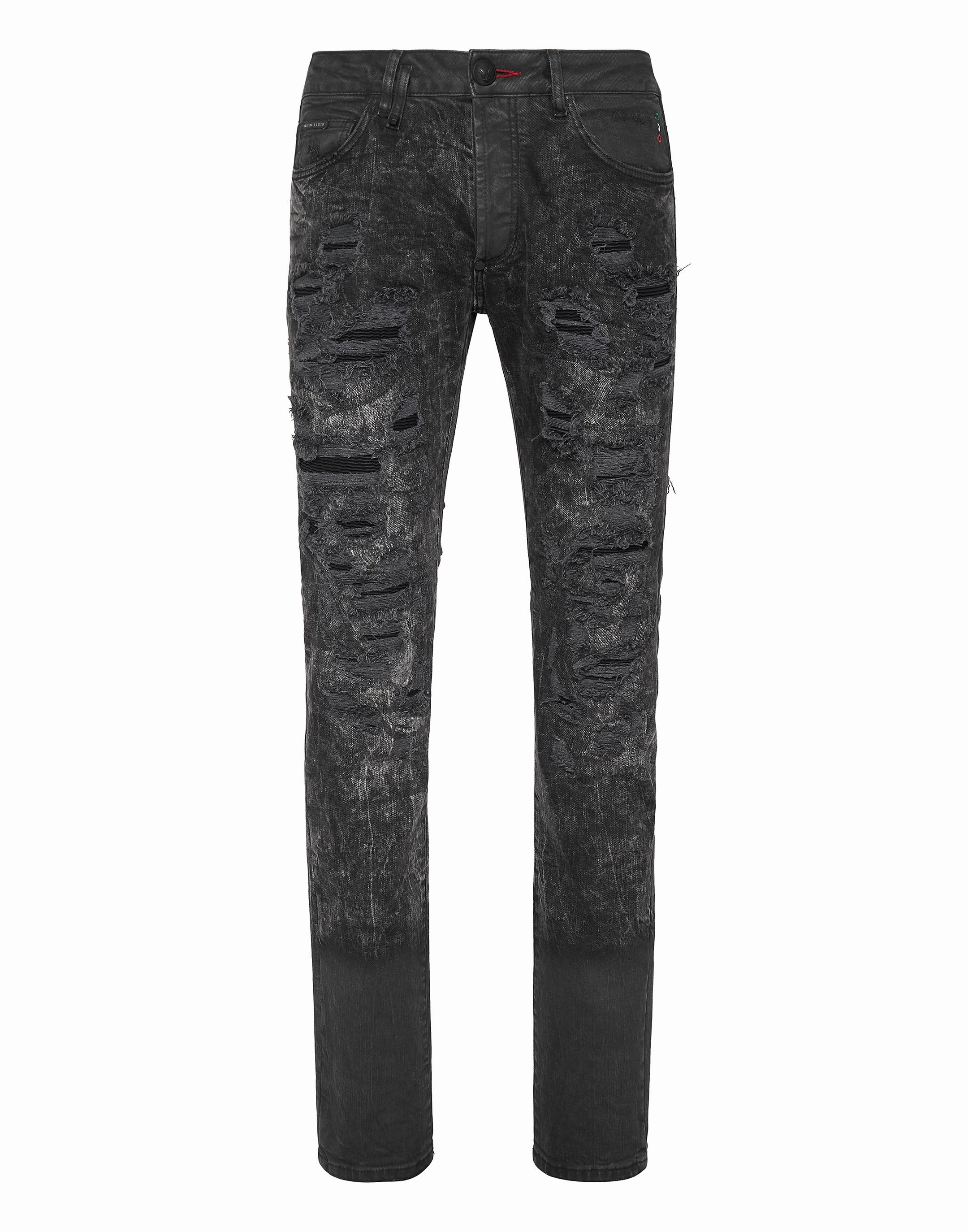 Denim Trousers Super Straight Cut Fit Routine