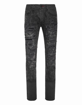 Denim Trousers Super Straight Cut Fit Routine