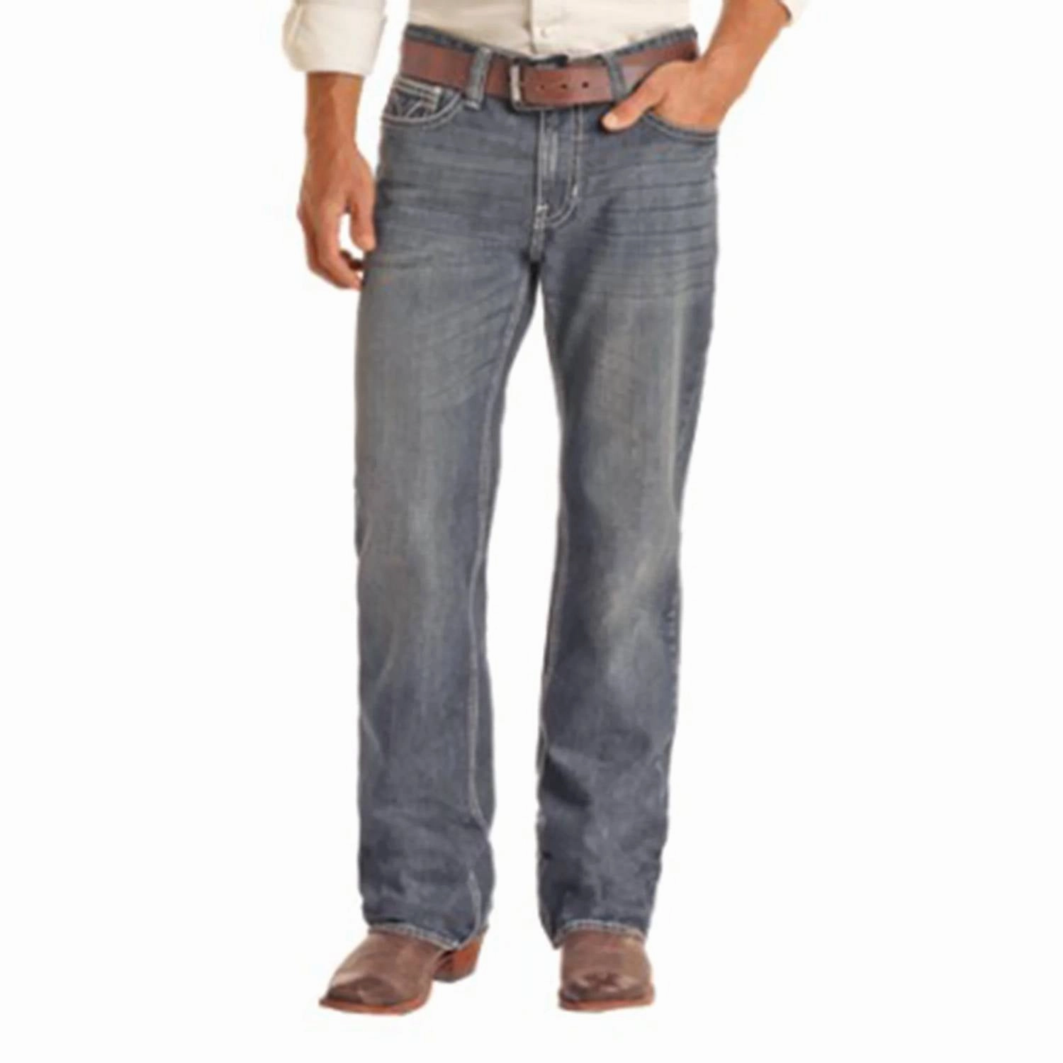 Casual Movement Double Barrel Relaxed Straight Leg Jean In Medium Vintage