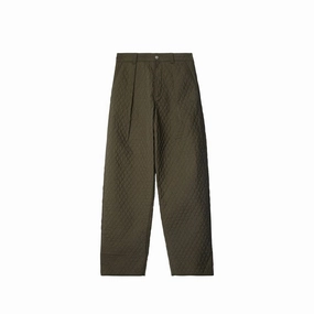 Traveler Gear Bold Look Go-To Choice Burberry Quilted Pleated Men's Pants